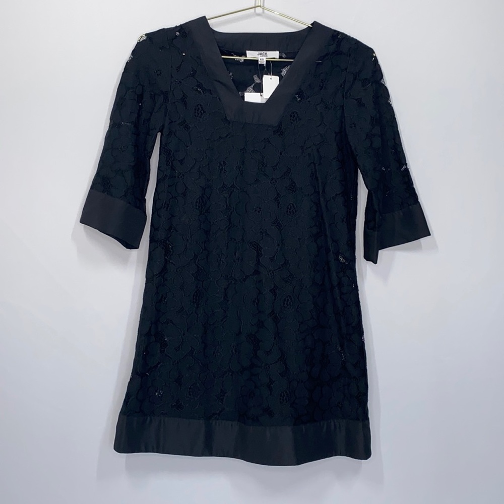 JACK by BB Dakota | NWT Black Eyelet Shift Dress, Size XS